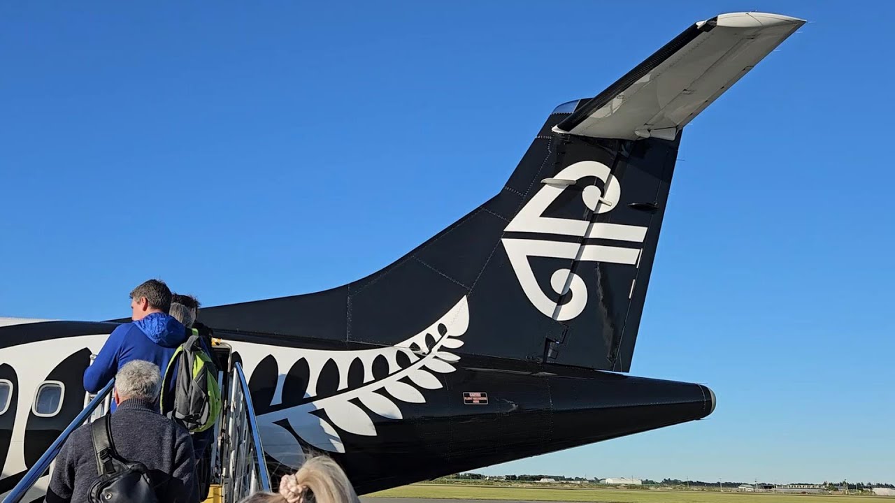 Christchurch to Palmerston North flying Air New Zealand ATR 72-600