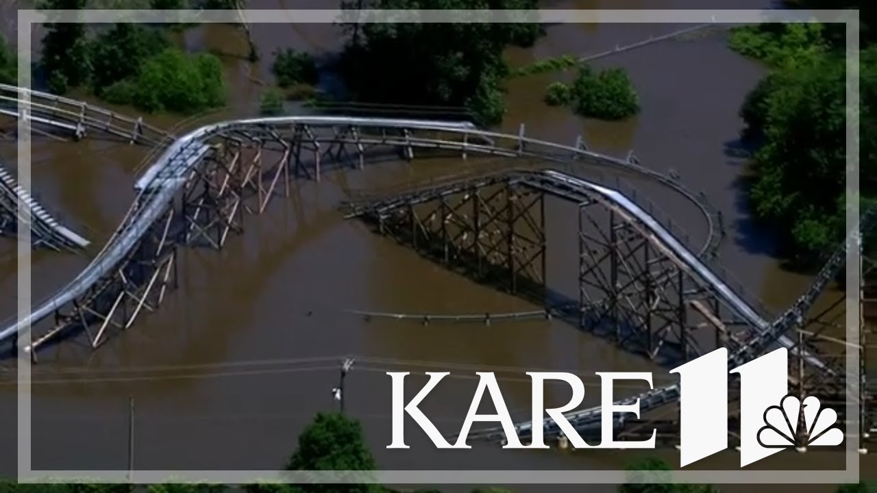 VIDEO: Valleyfair closes coasters due to rising water
