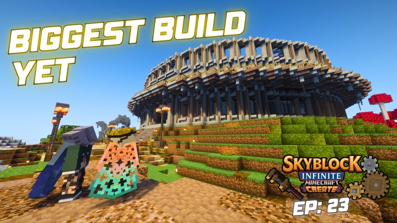 Attempting Our LARGEST Minecraft Build Yet