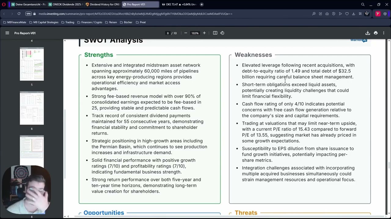 ONEOK (OKE) &mdash; 5% Dividend, 90% Fee-Based Cashflow & Eiger Express | Pipeline Stocks #04