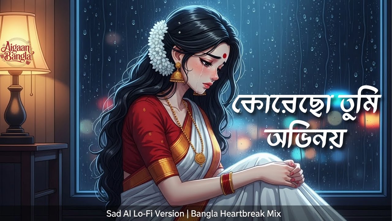কোরেছো তুমি অভিনয় | Sad Inspired AI Lo-Fi Version | Bangla Heartbreak Mix | Emotional Bengali Song