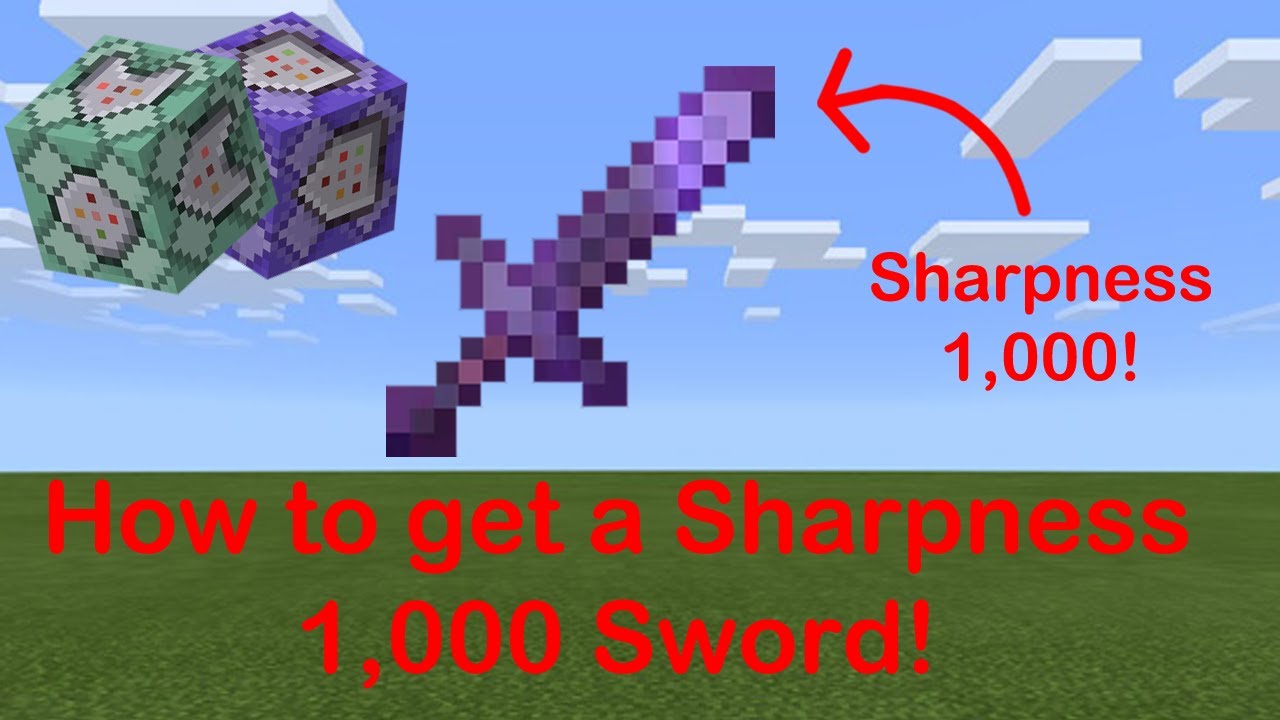 Как сделать меч с остротой 1000 в Minecraft Bedrock! (Больше не работает)