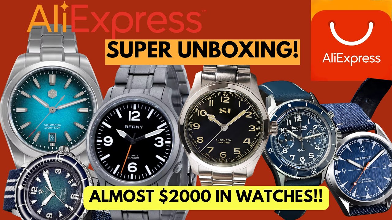 2025 AliExpress Watch Sale Unboxing | San Martin, Sugess, Berny, Cadisen & More