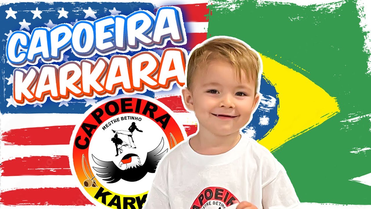 Trofim plays Capoeira in the USA | Brazilian Martial Art - Dance, Fight and Music | 3-years old boy