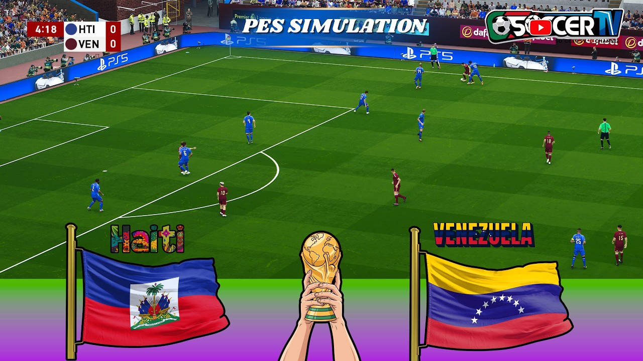 Haiti vs Venezuela – World Cup Mode (2026) | PES PC Gameplay | Full Match Simulation