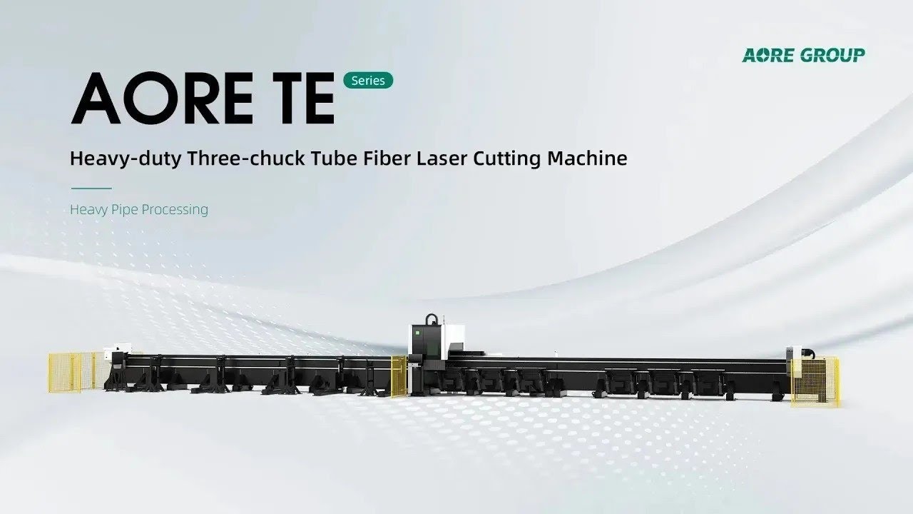AORE TE Series – Three Chuck Tube Fiber Laser Cutting Machine