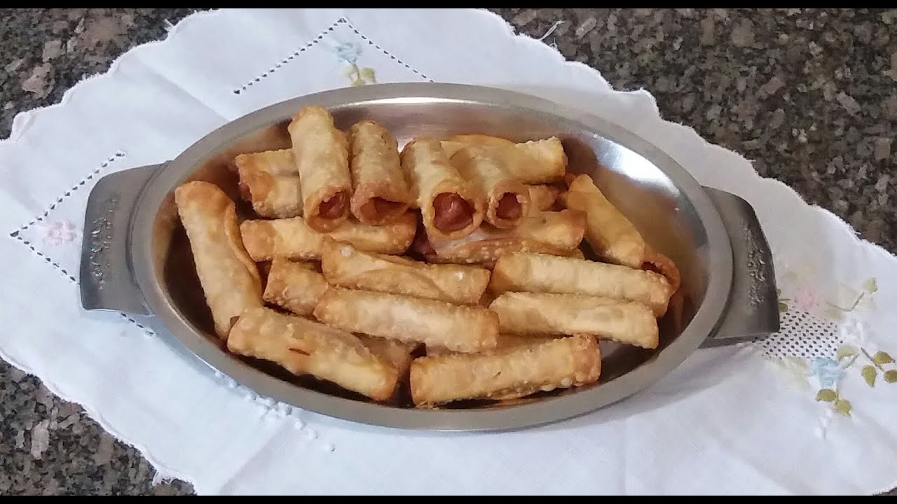 ENROLADINHOS DE SALSICHA (receita)