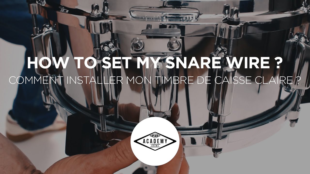 Réglages du timbre de la (SNARE) caisse claire par Guillaume Pihet