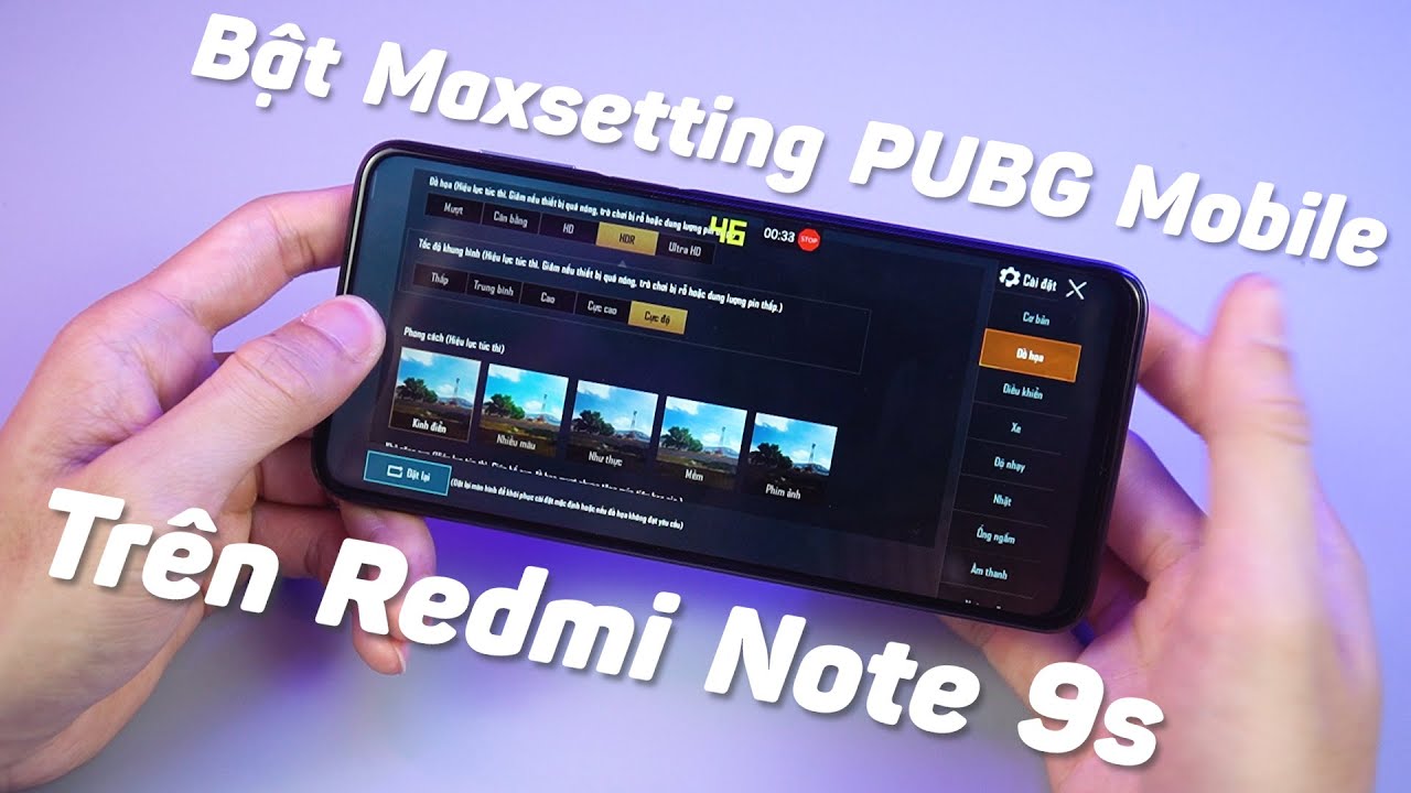 Trải Nghiệm Maxsetting PUBG Tr&ecirc;n Redmi Note 9S - Snapdragon 720G Liệu Maxsetting 60FPS C&oacute; Ngon?