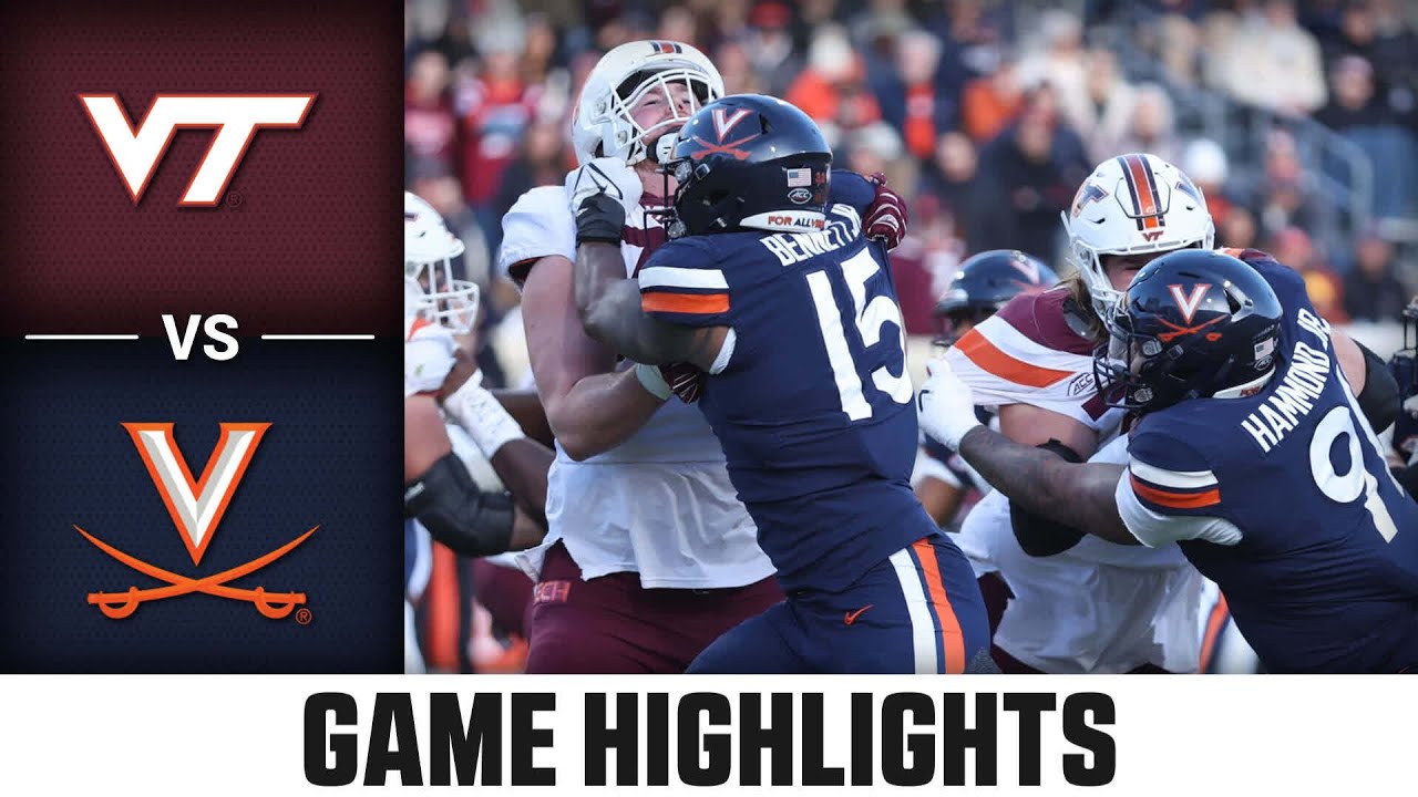 Virginia Tech vs. Virginia Game Highlights | 2023 ACC Football