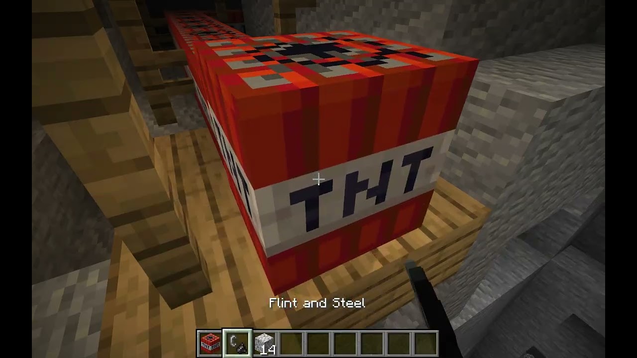 Minecraft Tunneling with TNT