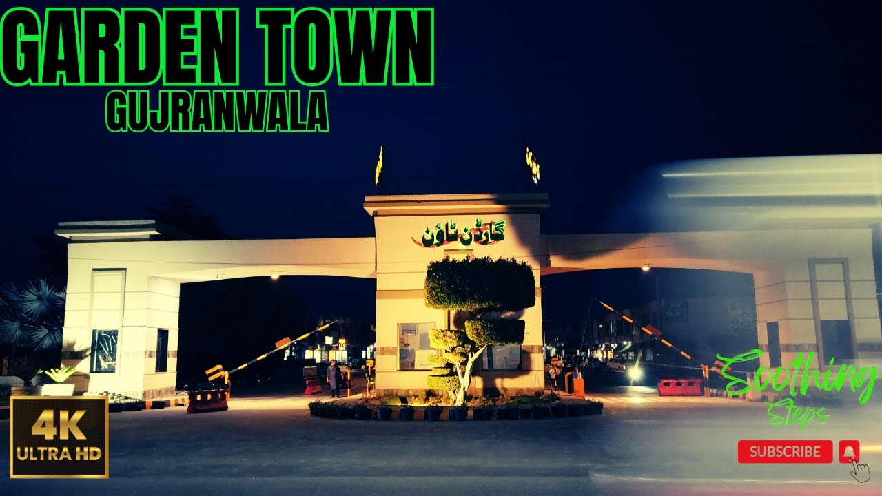 🇵🇰 GARDEN TOWN | GUJRANWALA | Walking Tour | 4k | ASMR | SoothingSteps