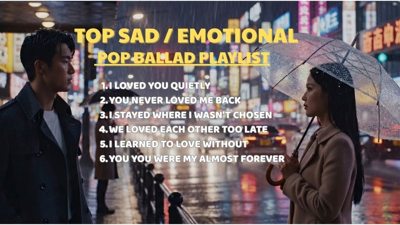 Sad/Emotional Pop Ballad Playlist 2026