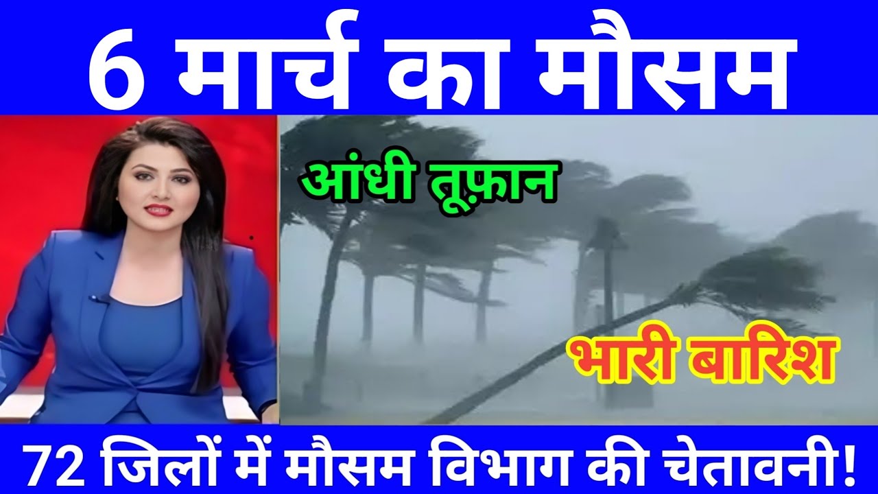 आज 6 मार्च का मौसम | today weather update,#Mausam_ki_jankari#Lucknow_weather #आज_का_मौसम