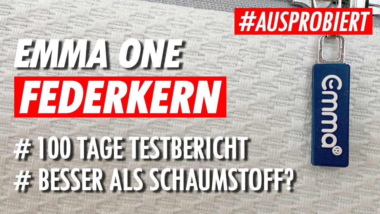 Emma FEDERKERN Matratze 🛏 100 Nächte Test 😴 Besser als die Emma One Schaumstoff? (TEIL 2)
