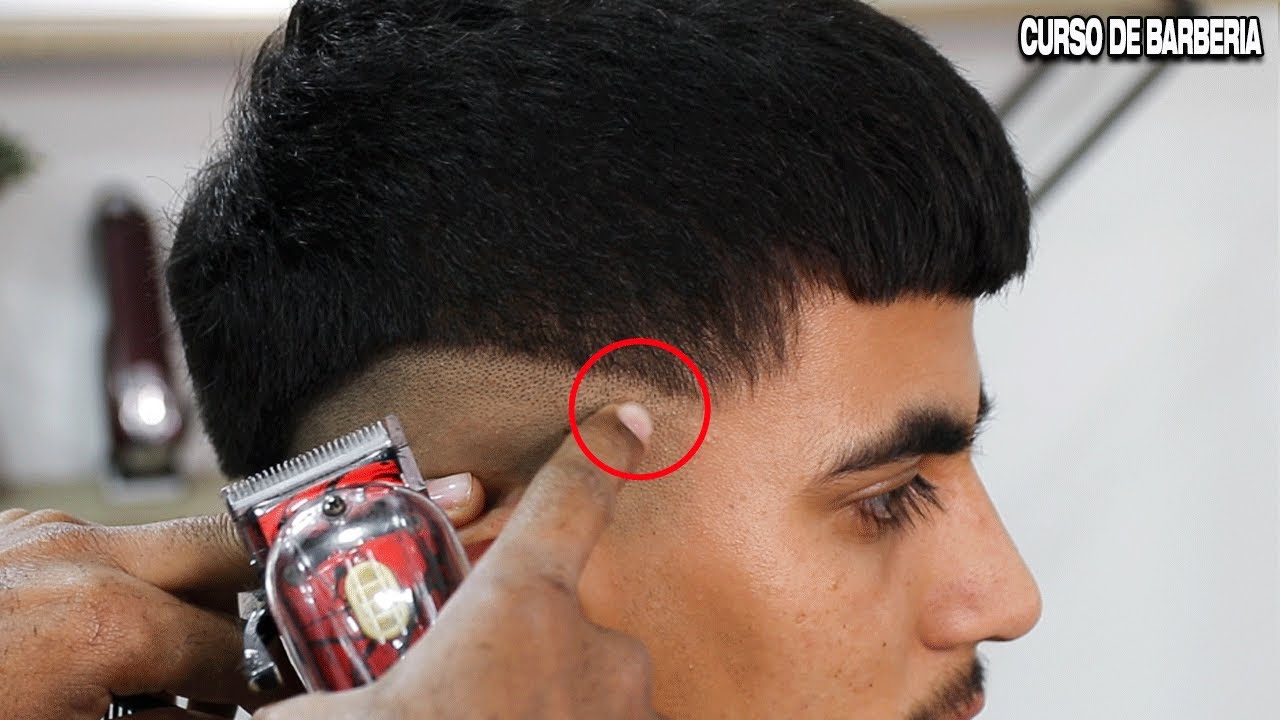 CURSO DE BARBERIA - PRIMER PASO 💈 COMO MARCAR LA LINEA GUIA, BORRAR LA LINEA DE LA TRIMMER Y DE LA 0