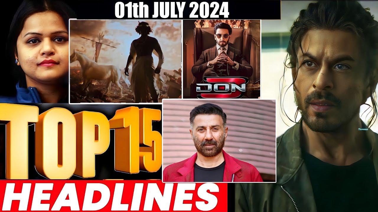 Top 15 Big News of Bollywood | 01st JULY 2024 | Deepika Padukon, Prabhas,  Virat Kohli, Kiara Advani