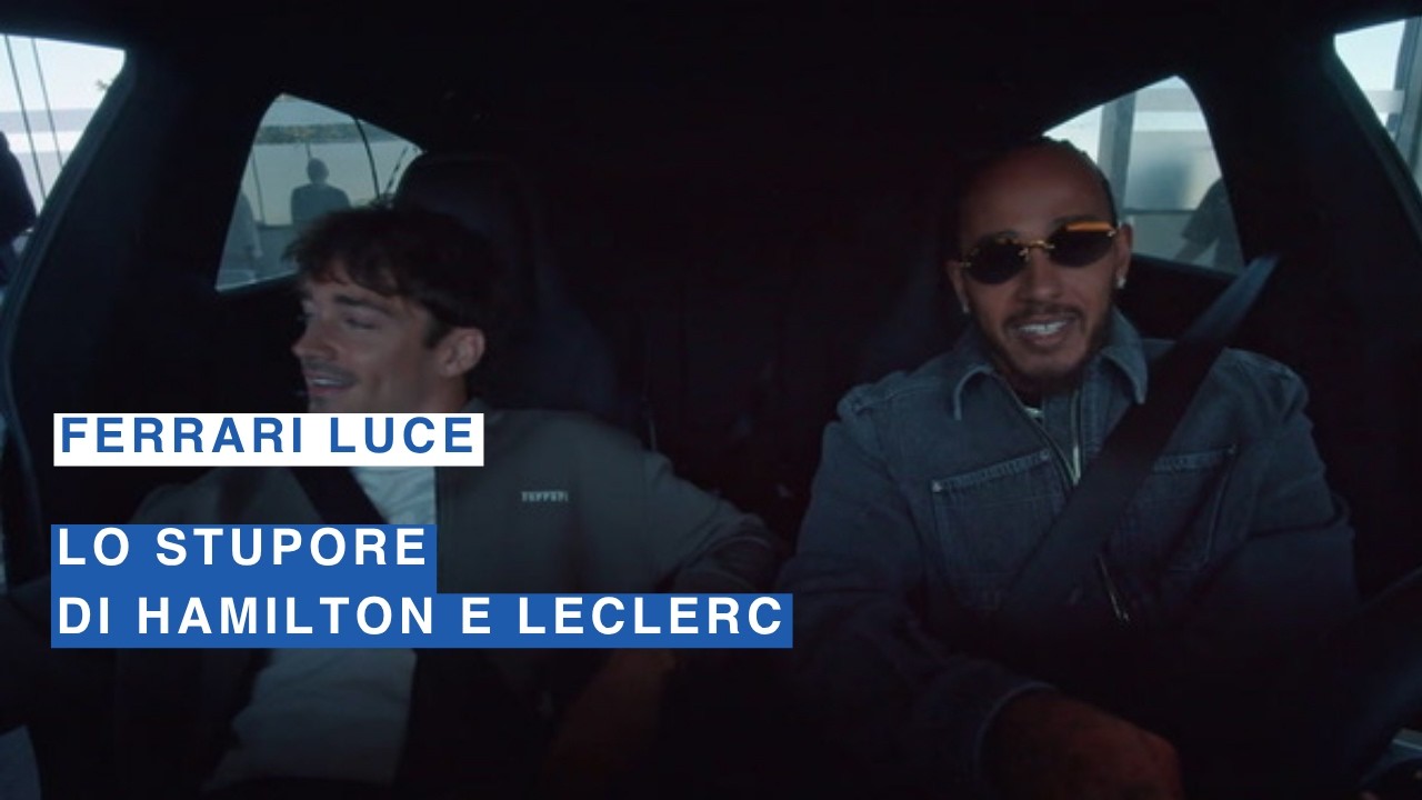Ferrari Luce: презентация. Изумление Хэмилтона и Леклера за рулем электрического болида