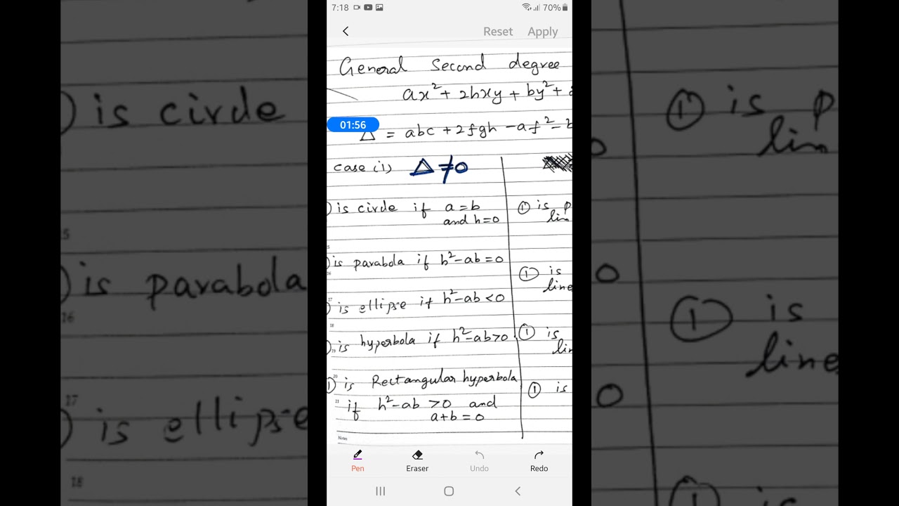 GENERAL SECOND DEGREE EQUATION PART 2