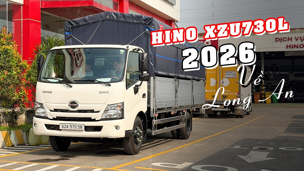 Đánh Giá Hino XZU730L Vin 2026| Thùng Mui Bạt Nhôm | Bàn Giao xe Hino về cho Khách hàng tại Long An