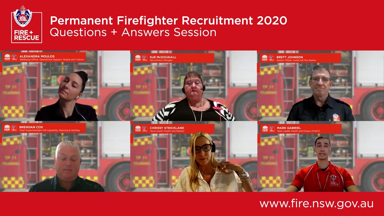 Questions + Answers Session: Permanent Firefighter Recruitment 2020