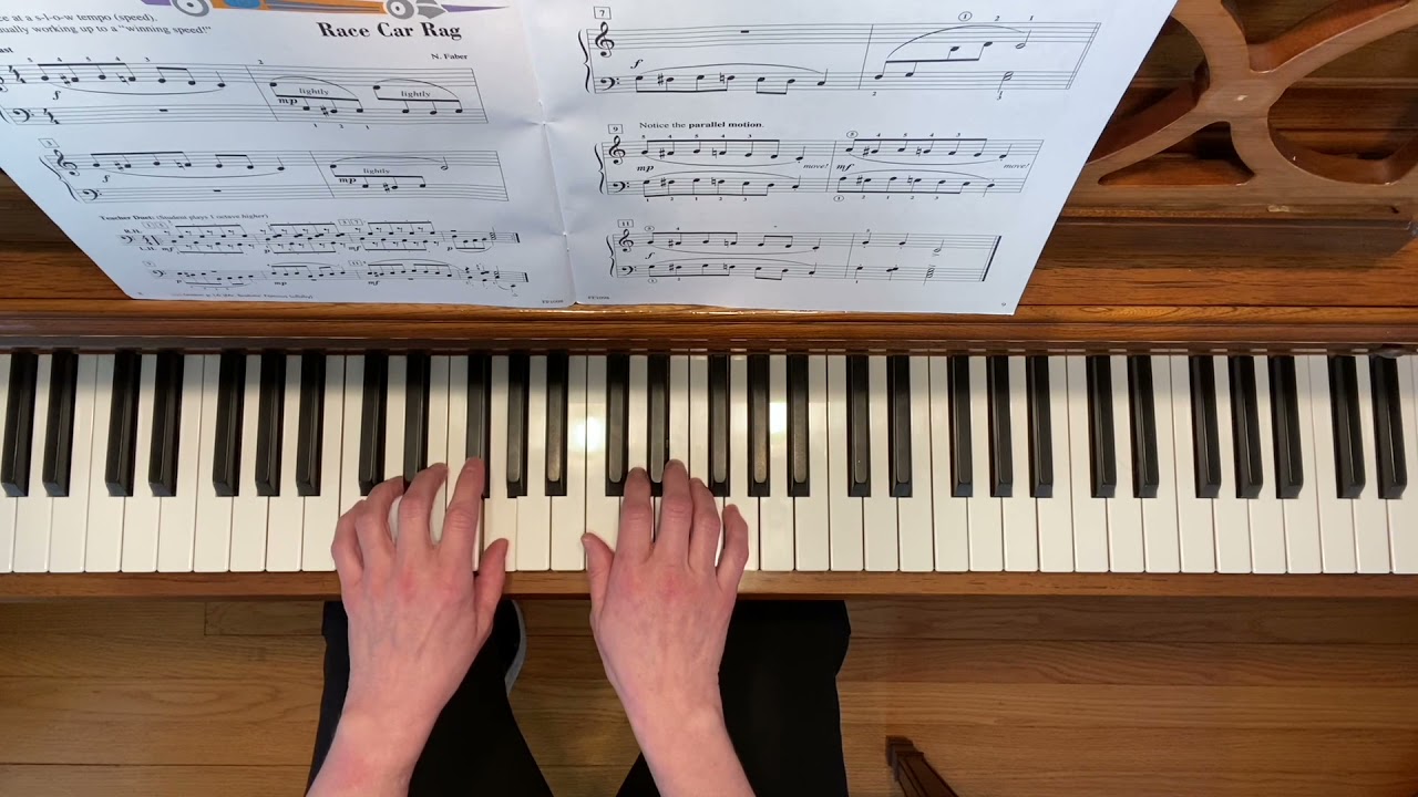 Race Car Rag - Piano Adventures, уровень 2А, книга по технике и артистизму