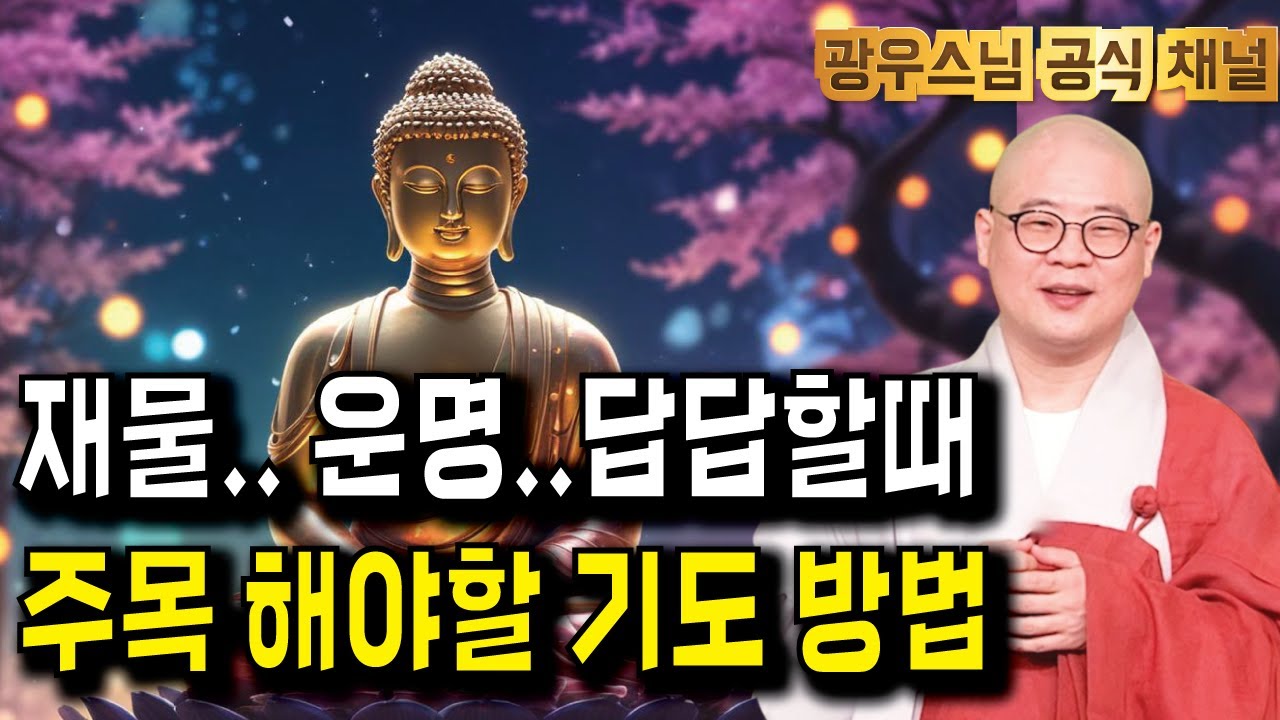 잠들기 전 듣는 광우스님 법문 | 막막할때, 불자라면 이렇게 기도하세요 | 지장경이야기14회