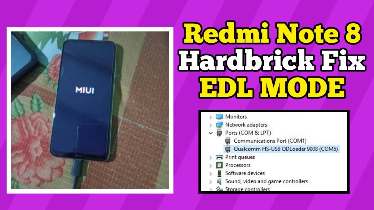 Redmi Note 8 Hard brick Fix | How to Unbrick Xiaomi Device's 🔥