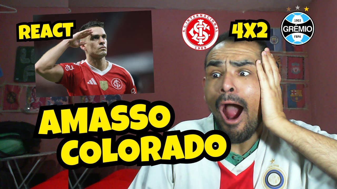 REACT: INTERNACIONAL 4X2 GRÊMIO / IMORTAL DORME E COLORADO ATROPELA