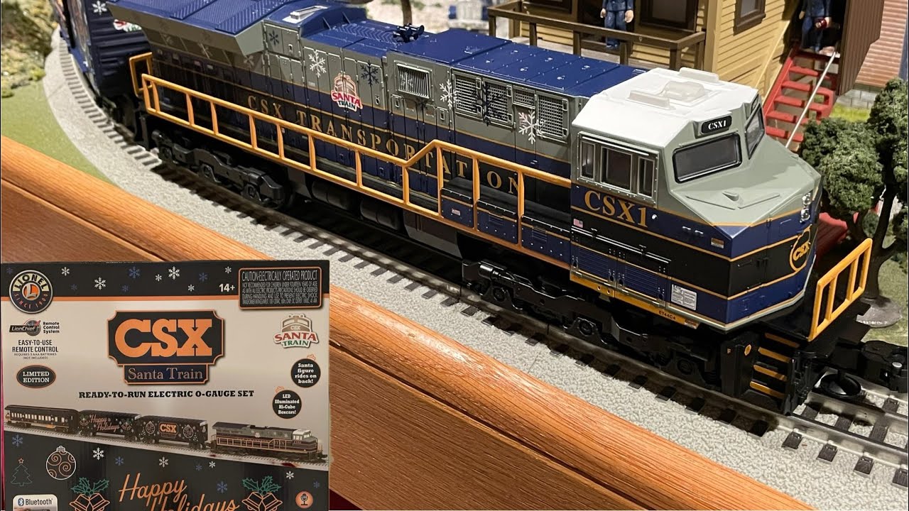 Распаковка некаталогизированного набора поездов CSX Santa от Lionel