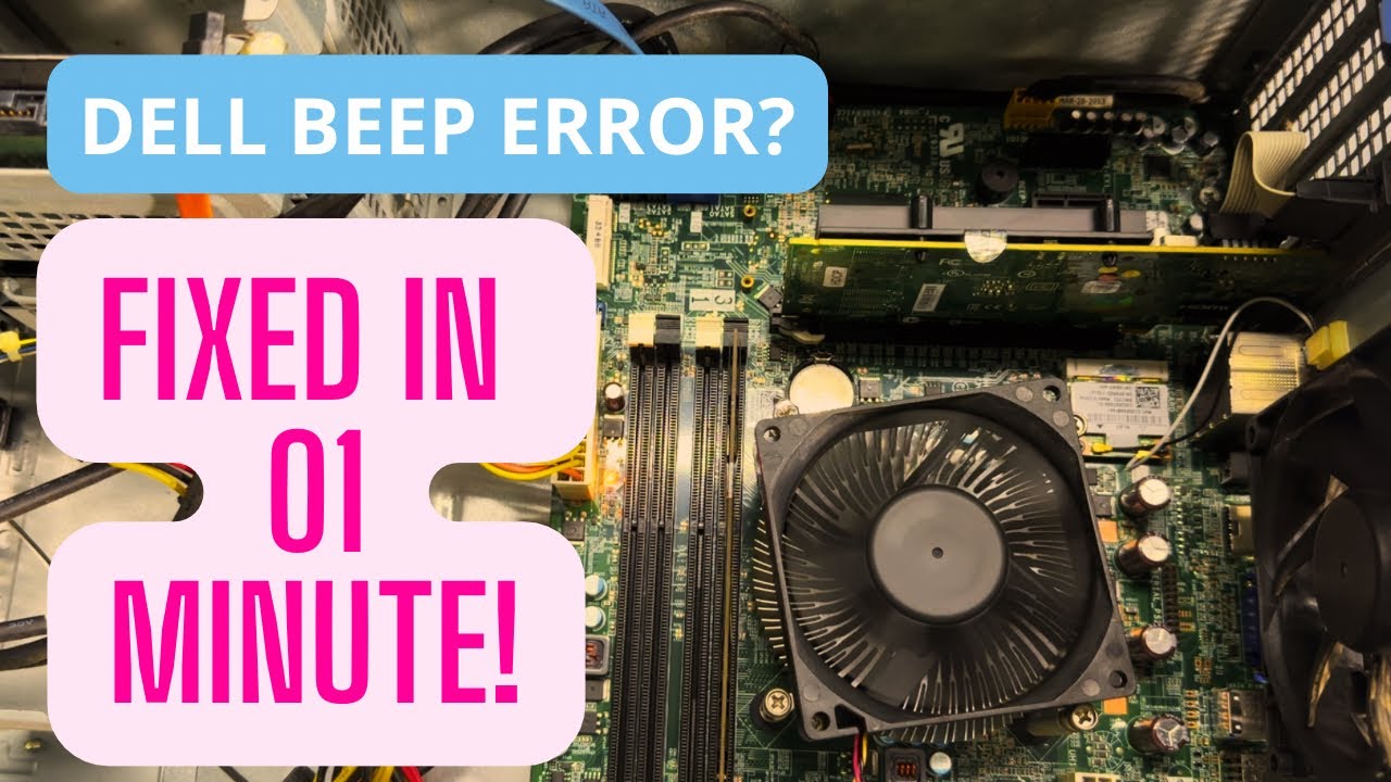 Как я избавился от 5 звуковых сигналов на моем настольном компьютере Dell &mdash; быстрое и простое реш...