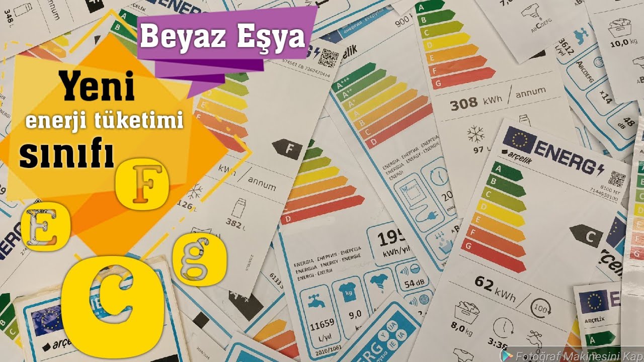 Beyaz Eşyalardaki Enerji Etiket Değişimleri Nasıl Oldu |Yeni Sınıflandırmalar Detaylı İncele videosu