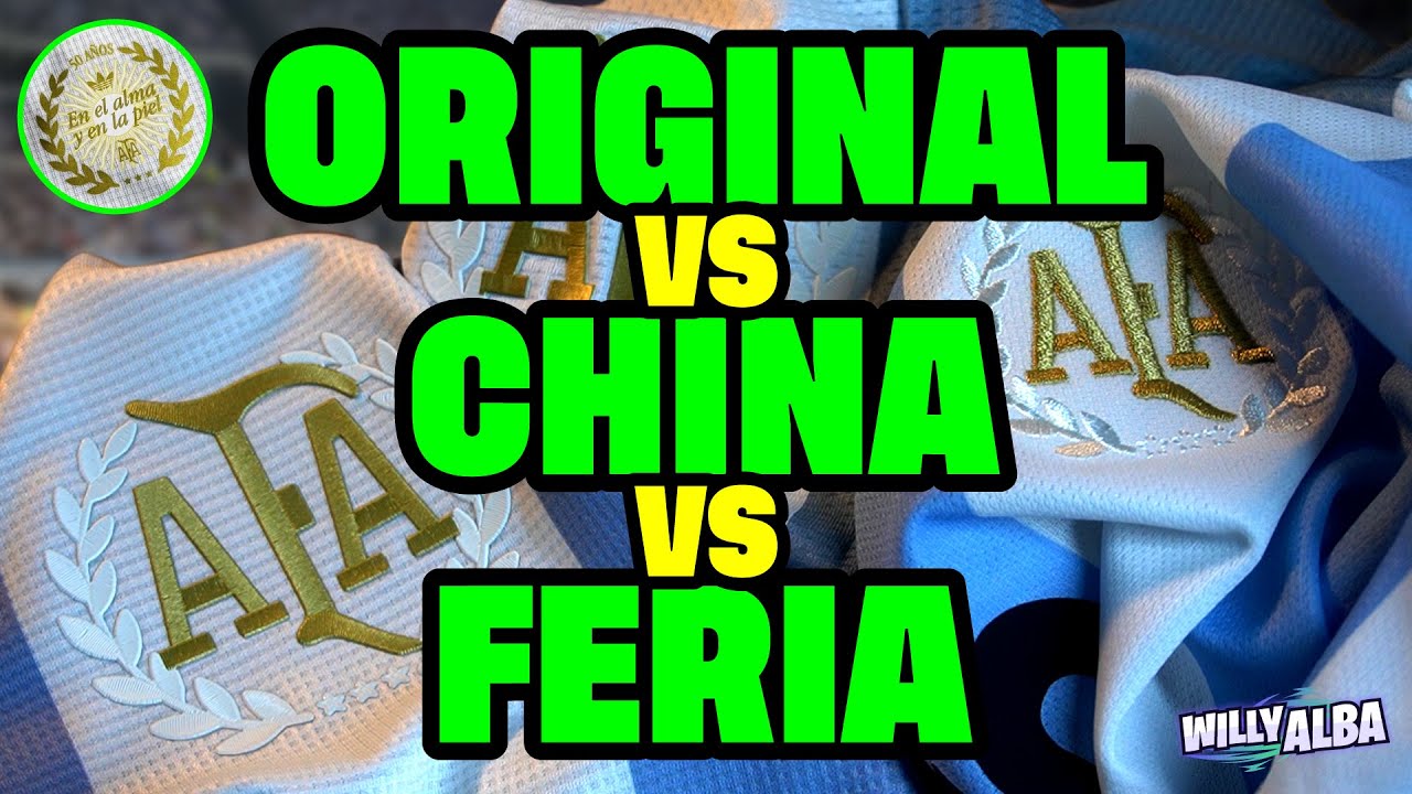 ¿Vale la pena? 😱 Camiseta Selección Argentina 50 años Adidas vs China vs Feria