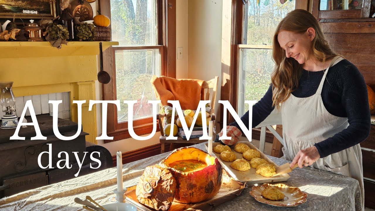 Beautiful Rural Life | Dinner in a Pumpkin | Autumn Homemaking