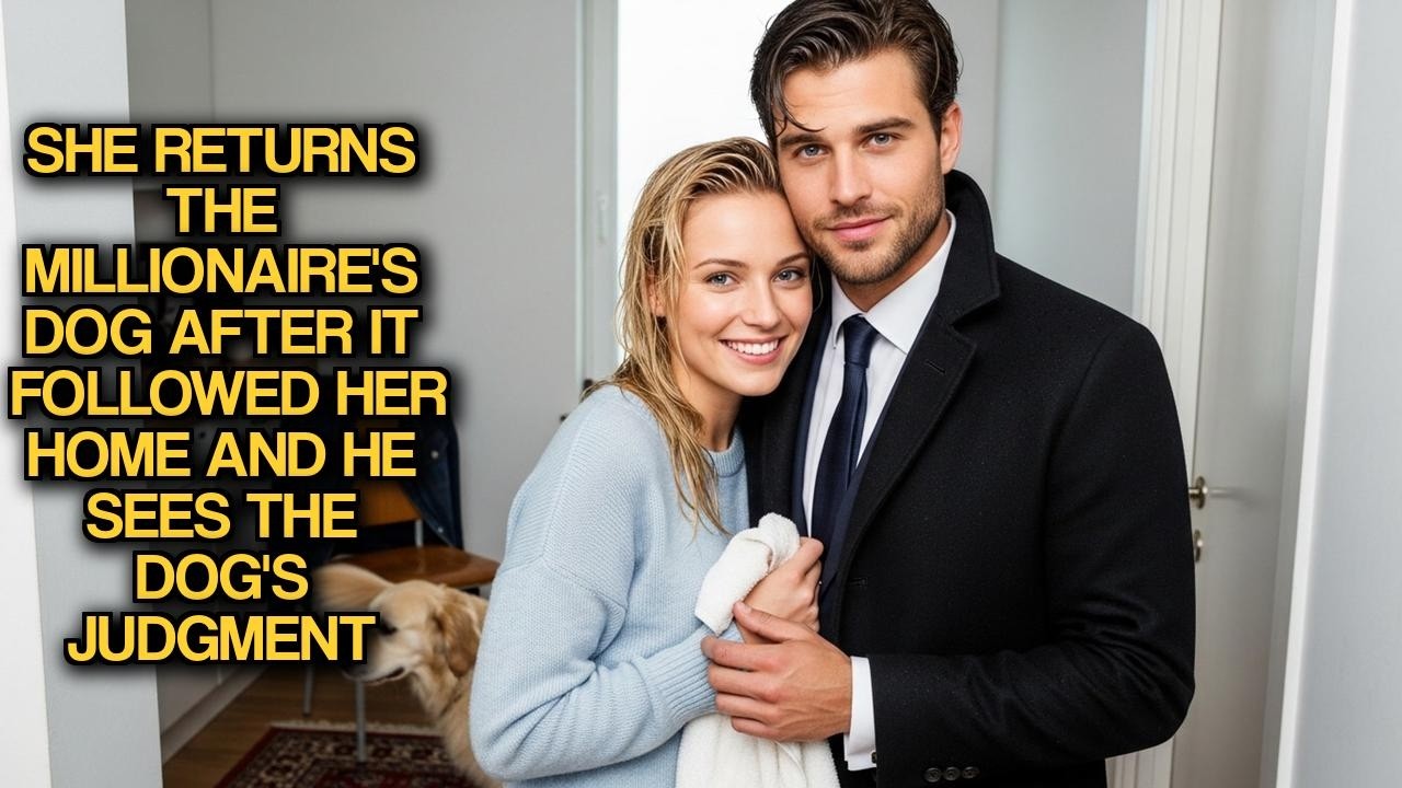 She Returns The Millionaire's Dog After It Followed Her Home And He Sees The Dog's Judgment