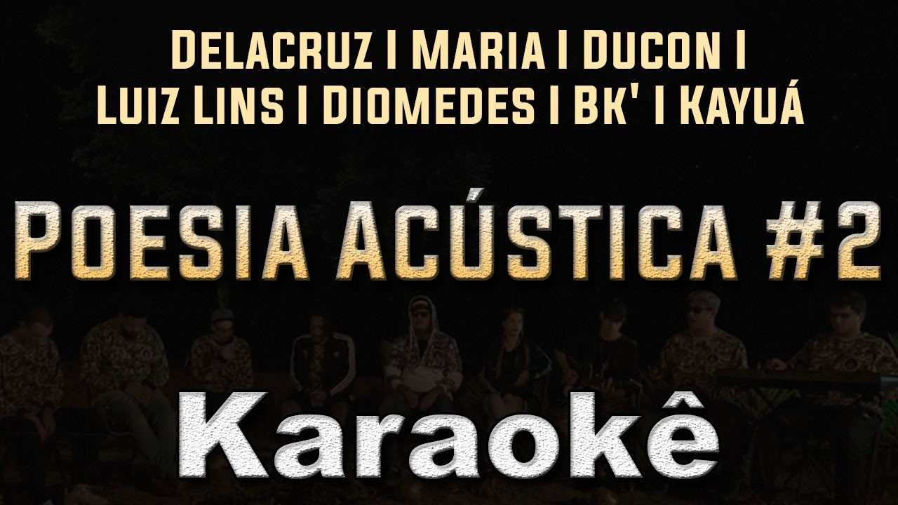 Sobre Nós, Poesia Acústica #2  - Karaokê ( Violão cover com cifra )