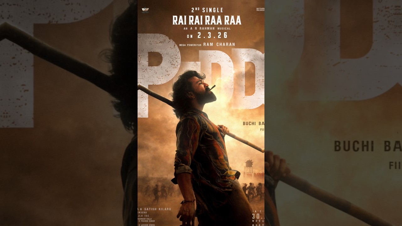 Peddi Movie Second Single Release Date Ochesindhi🤩🔥#ramcharan #jhanvikapoor #peddi #song