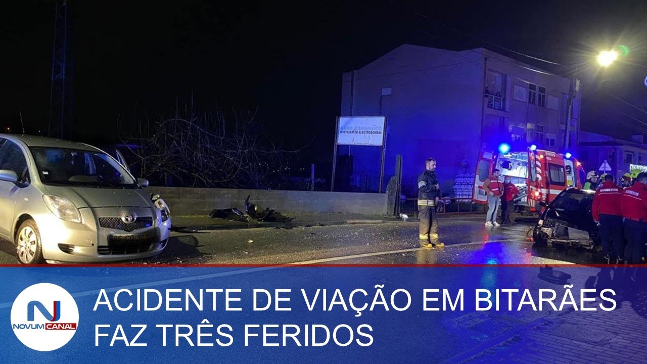 EM DIRETO | ACIDENTE DE VIAÇÃO EM BITARÃES FAZ TRÊS FERIDOS