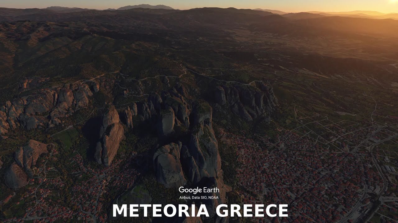 Meteora Greece - Stone Pillars Shaped by Uplift and Erosion