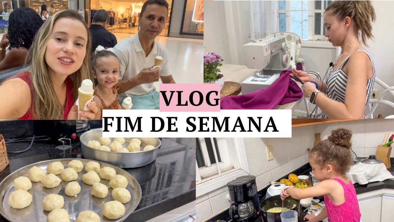 Fiz pão de queijo, passeio no shopping, costurei, bolo de milho e queijo, comprinhas e cinema ✨