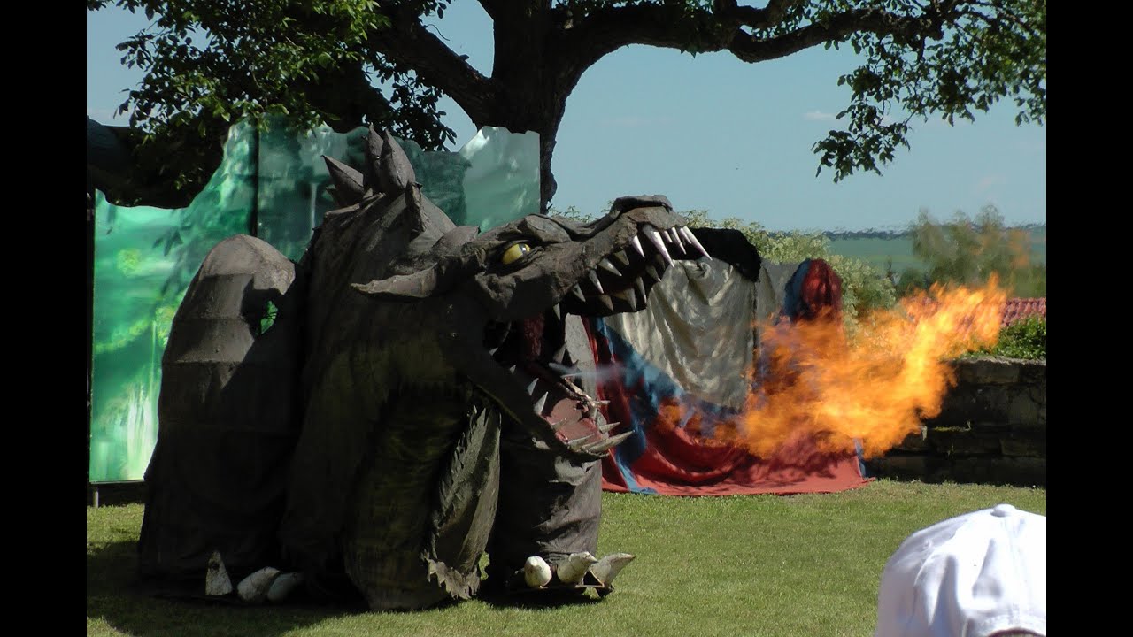 Fangdorn, der letzte lebende Drache - Mittelalterfest Runneburg / Weißensee 07.06.2014