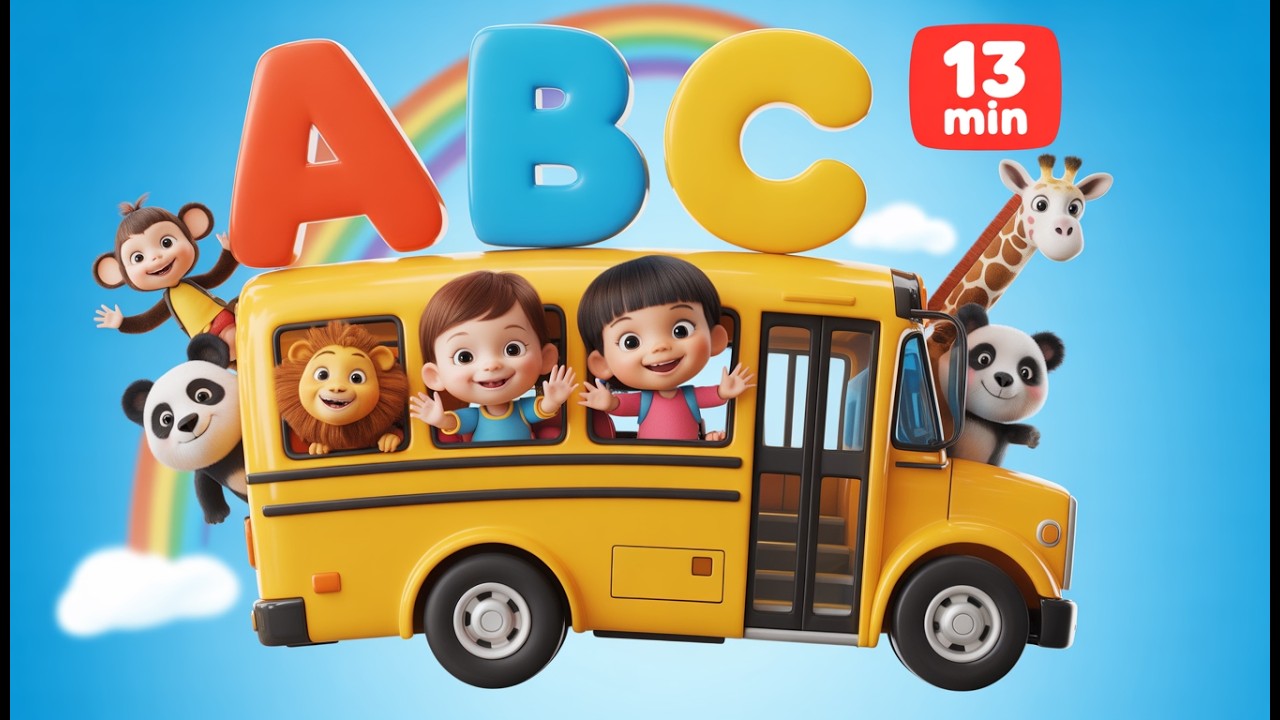ABC Songs for Kids | 13 Minutes Alphabet & Colors Learning with Animals