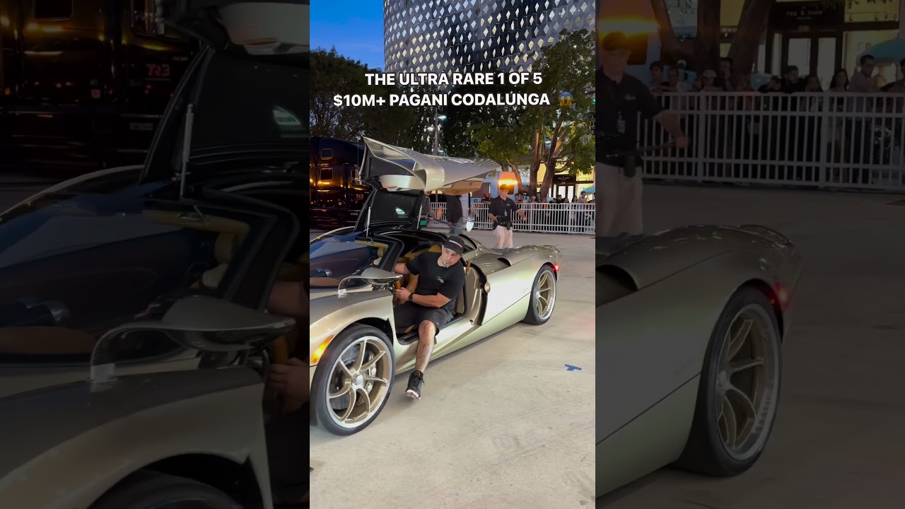 THE ULTRA RARE 1 OF 5 $10M+ PAGANI CODALUNGA