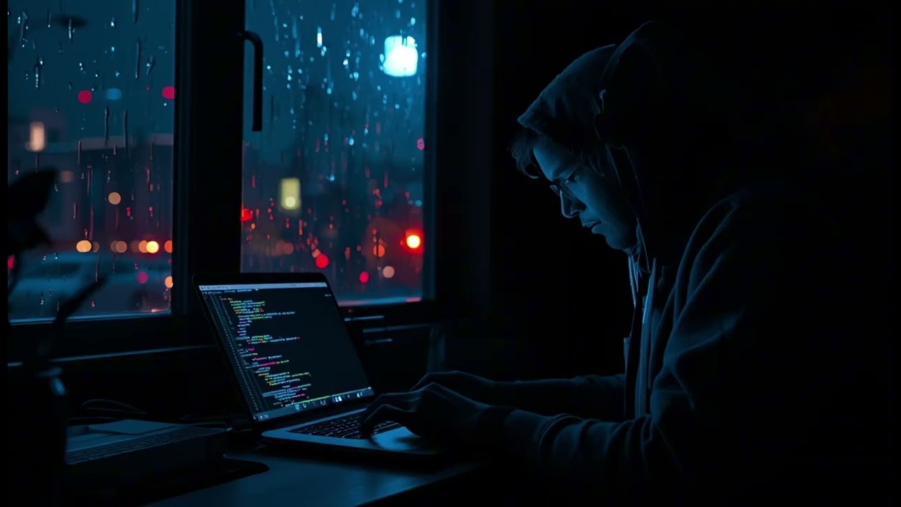 Coding at 3AM &mdash; Rain Outside, Dark Room, Programmer Ambience (2 Hours)