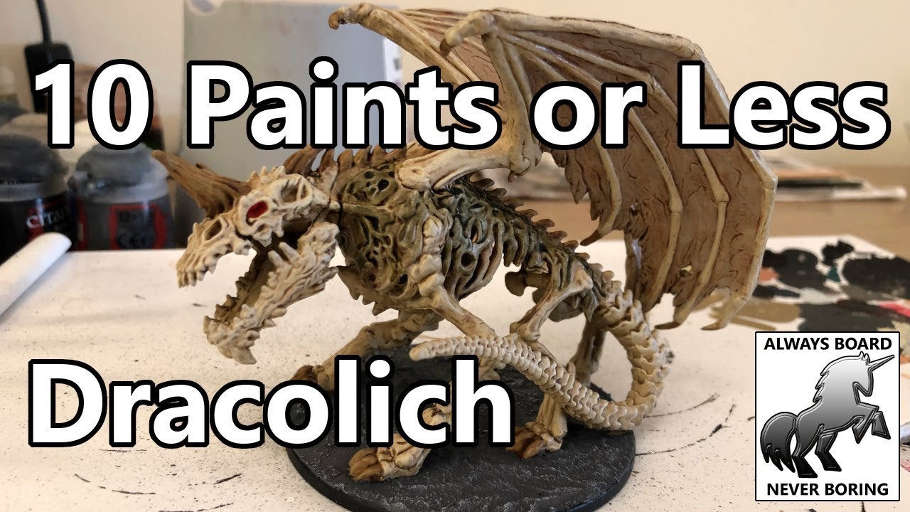 How to Paint a Dracolich / Skeletons / Zombie Skin: Easy Painting Guide (10 Paints or Less)