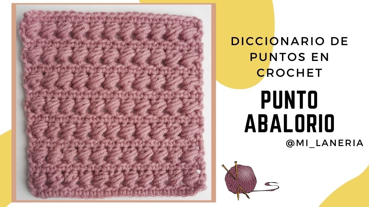 Punto abalorio / Diccionario de puntos crochet Mi Laneria