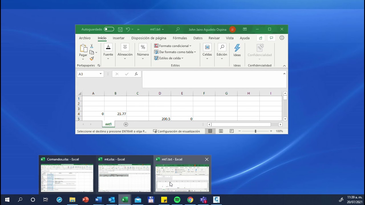 TABLA DE MOVIMIENTO DE TIERRA EN EXCEL