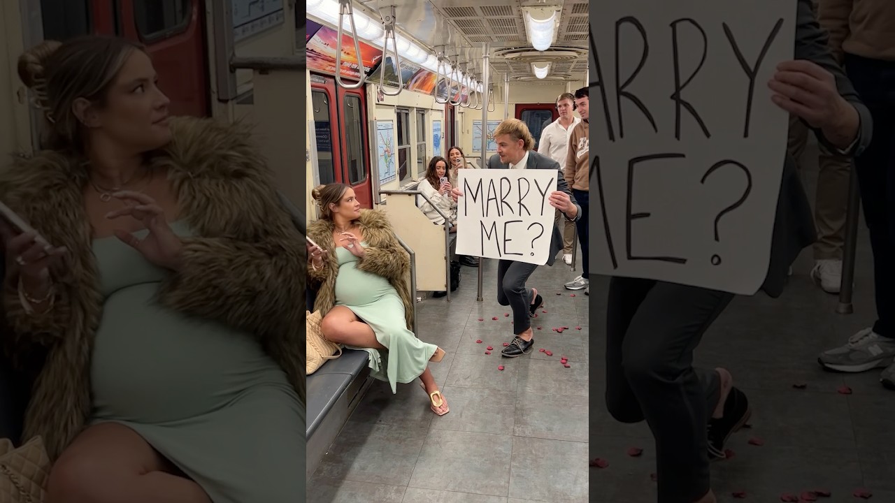 Soldier surprise proposes to girlfriend on the train they met on and finds out she&rsquo;s pregnant 🥹