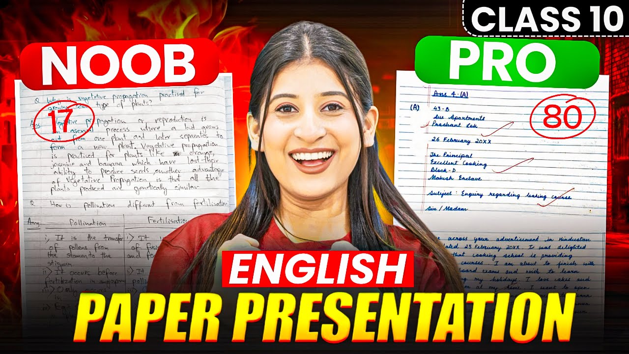 CBSE AIR 1 English Paper Presentation🔥| Class 10 tips and tricks! 