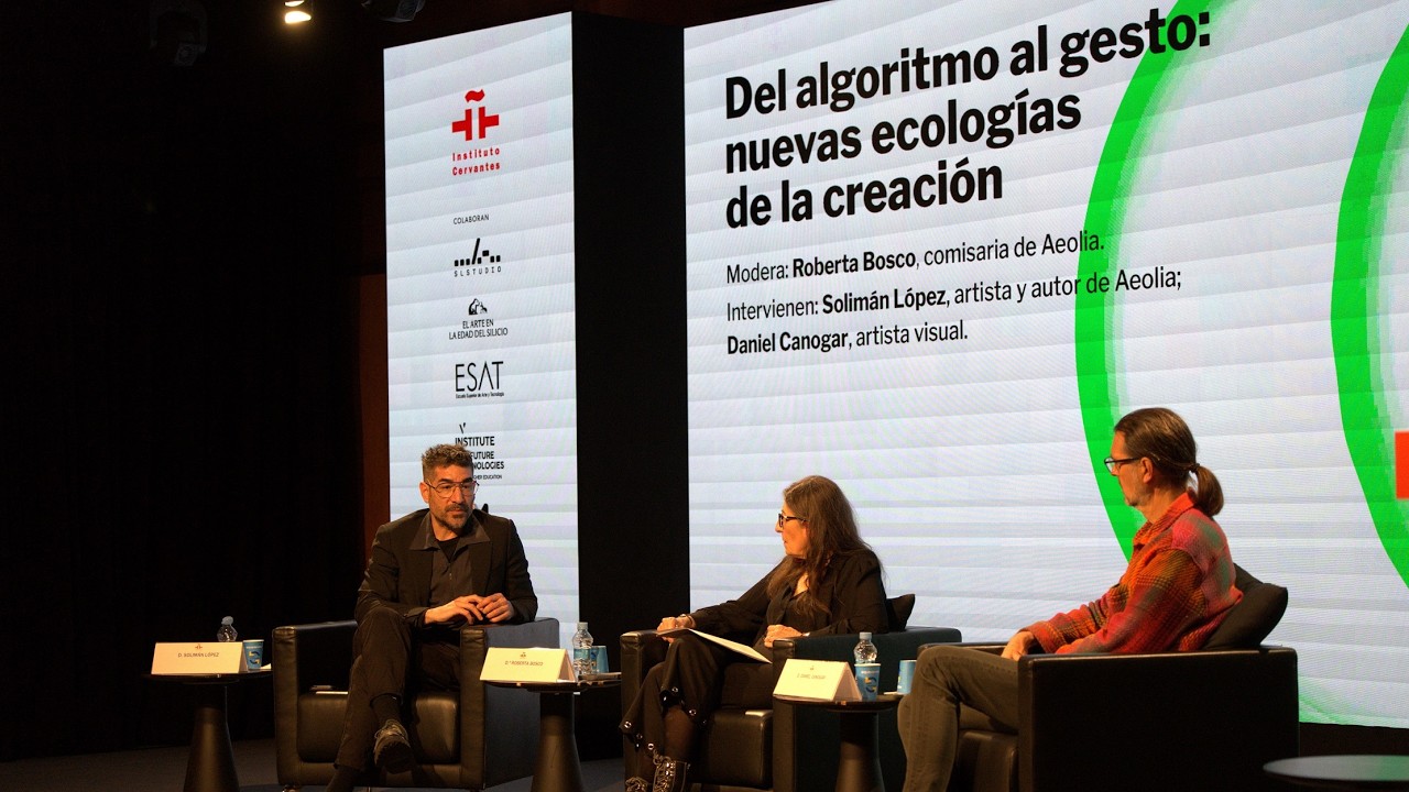 Del algoritmo al gesto: nuevas ecologías de la creación, con Solimán López y Daniel Canogar